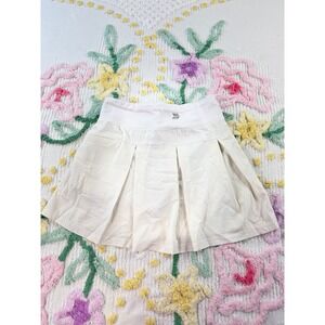All in Motion Womens Tennis Skirt Pleated Athletic Skort Cream M‎ 7 8